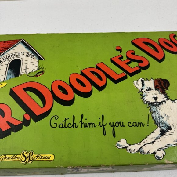 RARE SELCHOW & RIGHTER  MR. DOODLE'S DOG Board Game #59 Complete 1935 - Picture 12 of 16